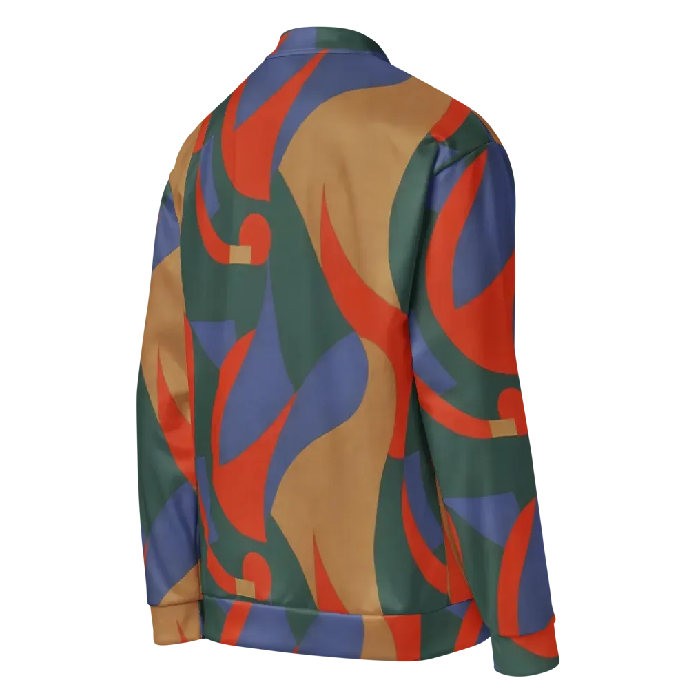Vermilion Current on Bomber Jacket — Right Back
