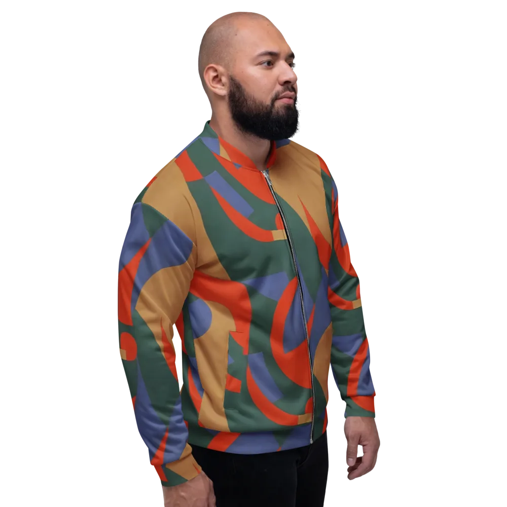 Vermilion Current on Bomber Jacket — Right