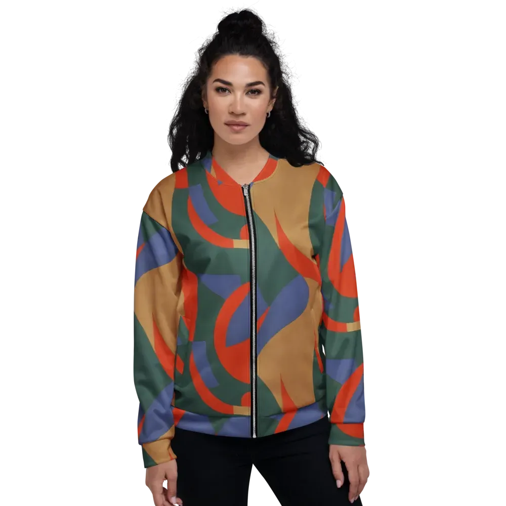 Vermilion Current on Bomber Jacket — Front