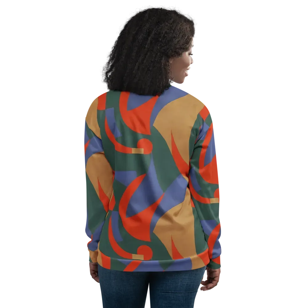 Vermilion Current on Bomber Jacket — Back