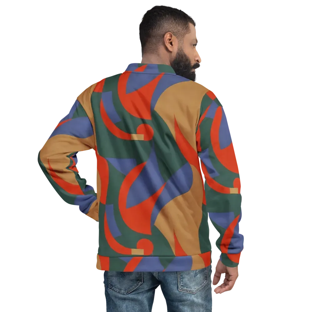 Vermilion Current on Bomber Jacket — Back