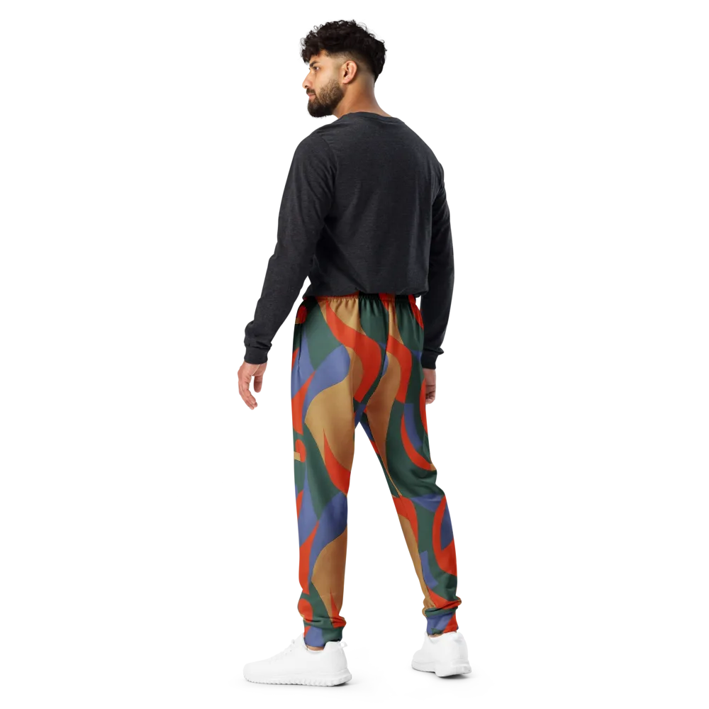 Vermilion Current on Men's Joggers — Back