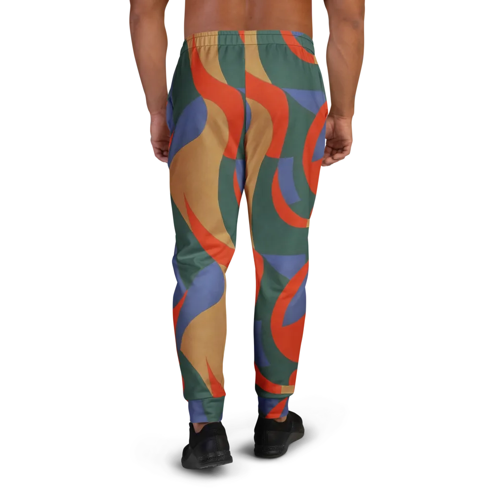 Vermilion Current on Men's Joggers — Back