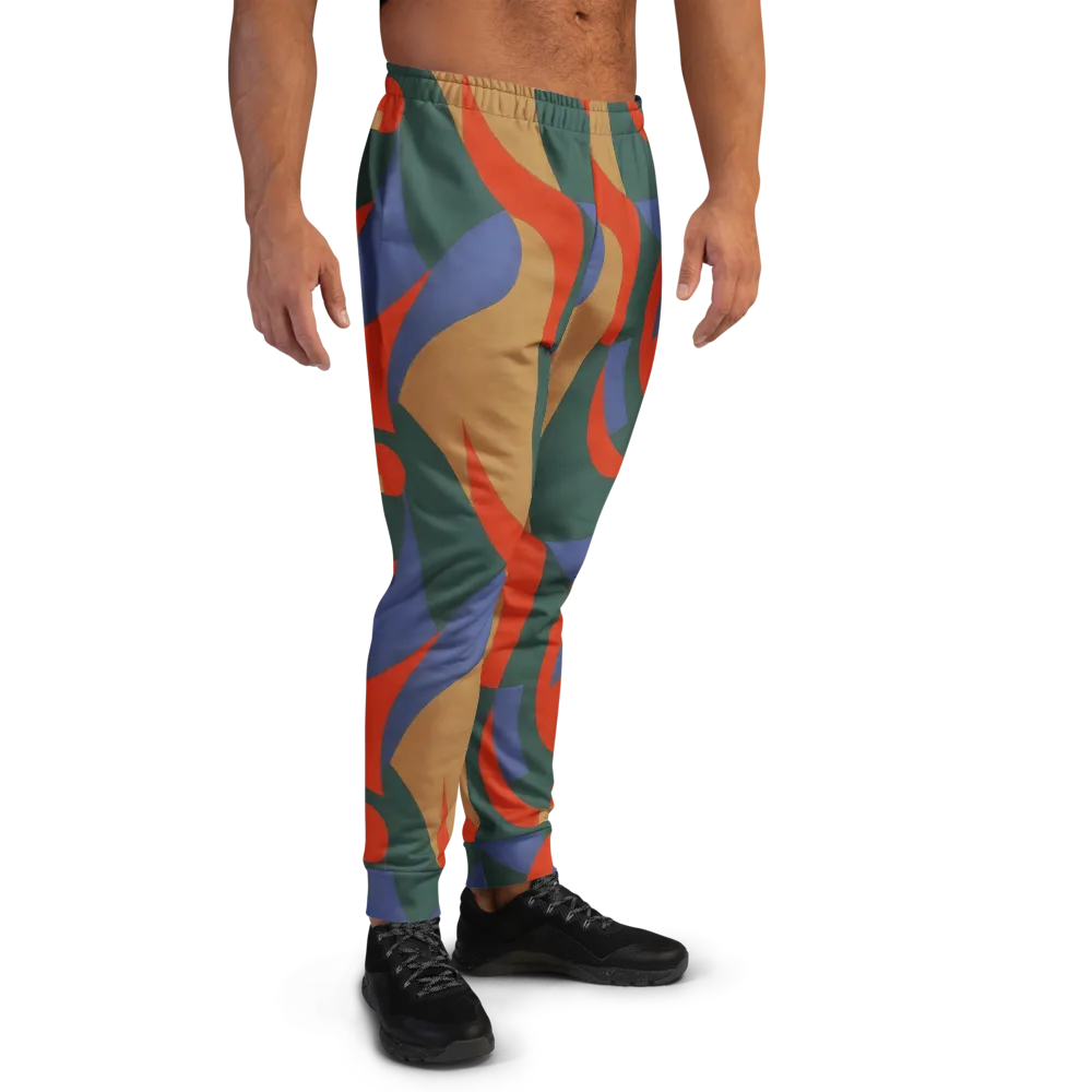 Vermilion Current on Men's Joggers — Right