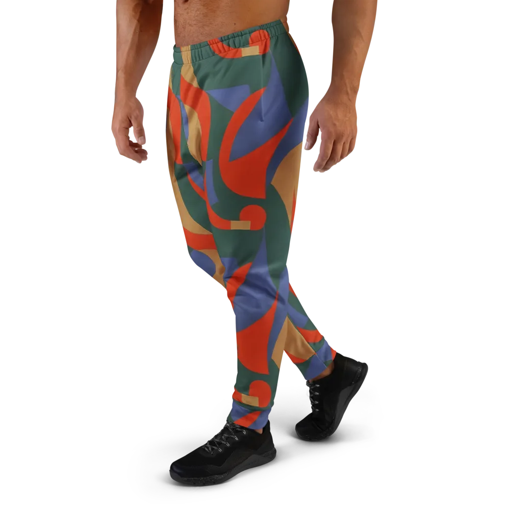 Vermilion Current on Men's Joggers — Left