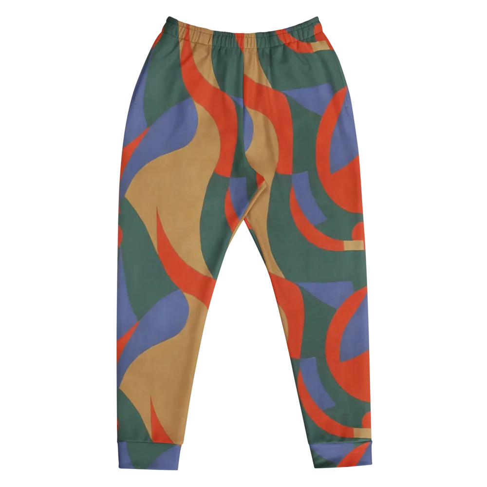 Vermilion Current on Men's Joggers — Front