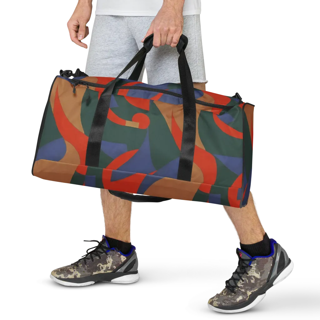 Vermilion Current on Duffle Bag — Front