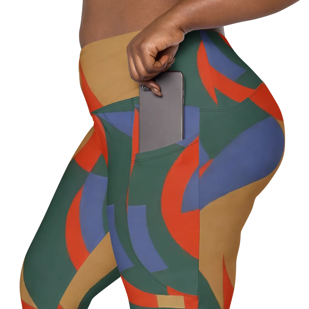 Vermilion Current on Leggings with Pockets — Product details 2