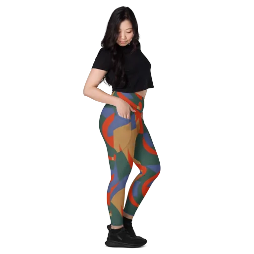 Vermilion Current on a Leggings with Pockets