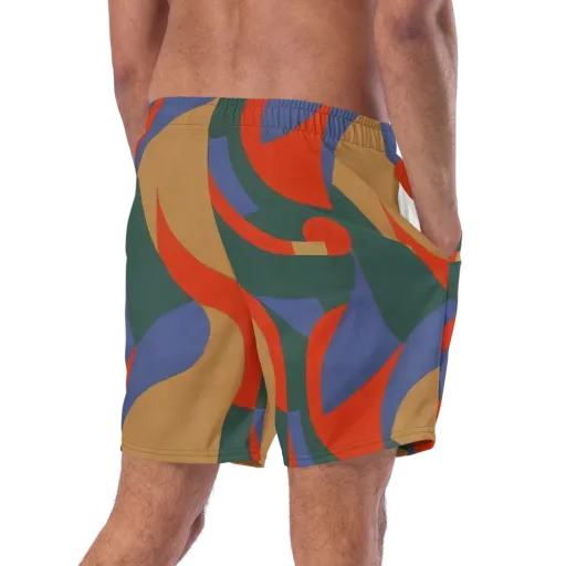 Vermilion Current on a Swim Trunks