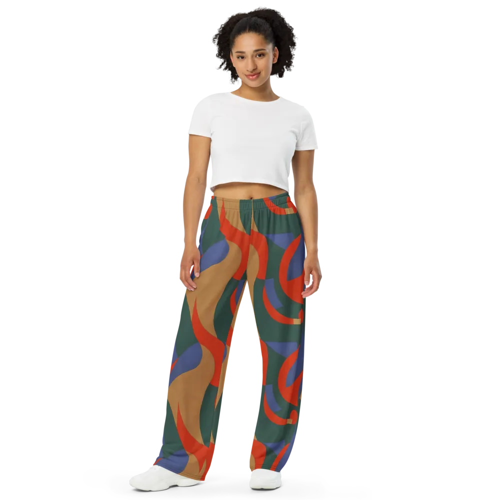 Vermilion Current on Wide-Leg Pants — Front
