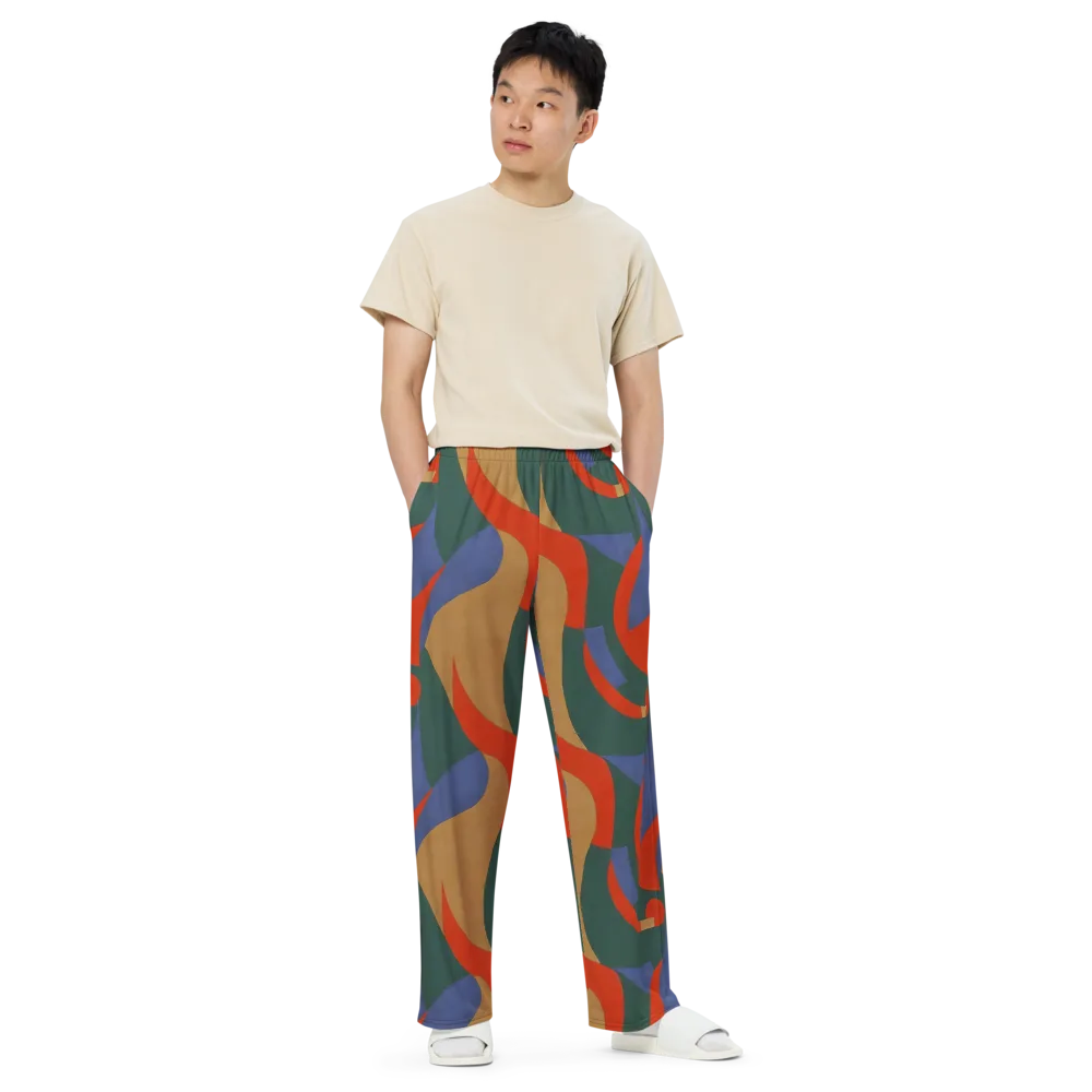 Vermilion Current on Wide-Leg Pants — Front