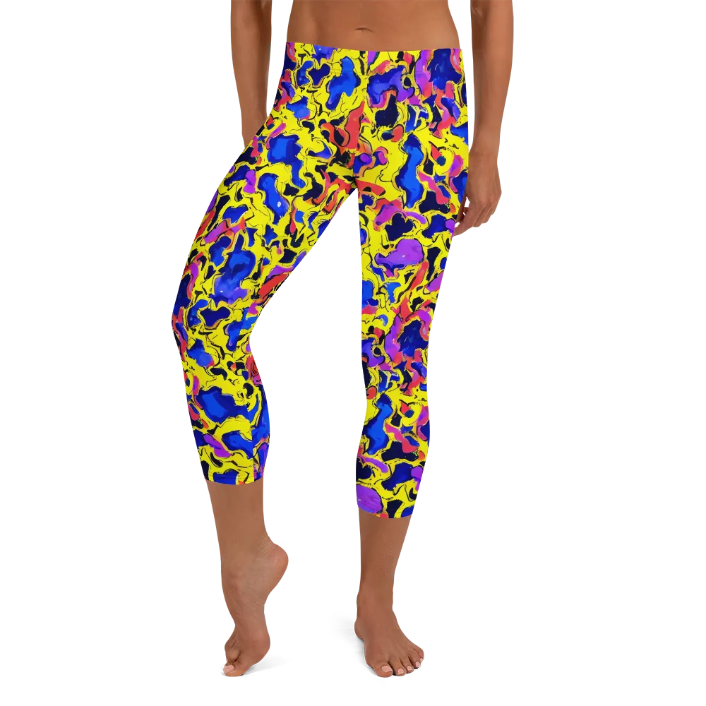 Pop Alchemy on Capri Leggings — Front