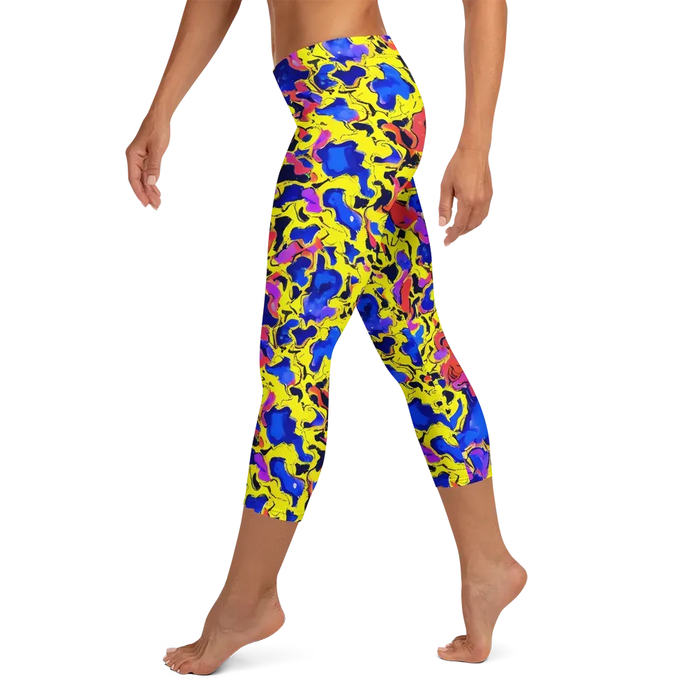 Pop Alchemy on Capri Leggings — Left