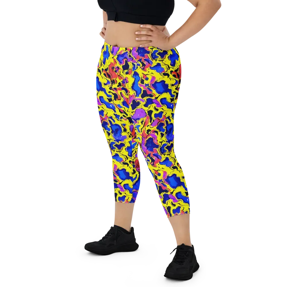 Pop Alchemy on Capri Leggings — Front