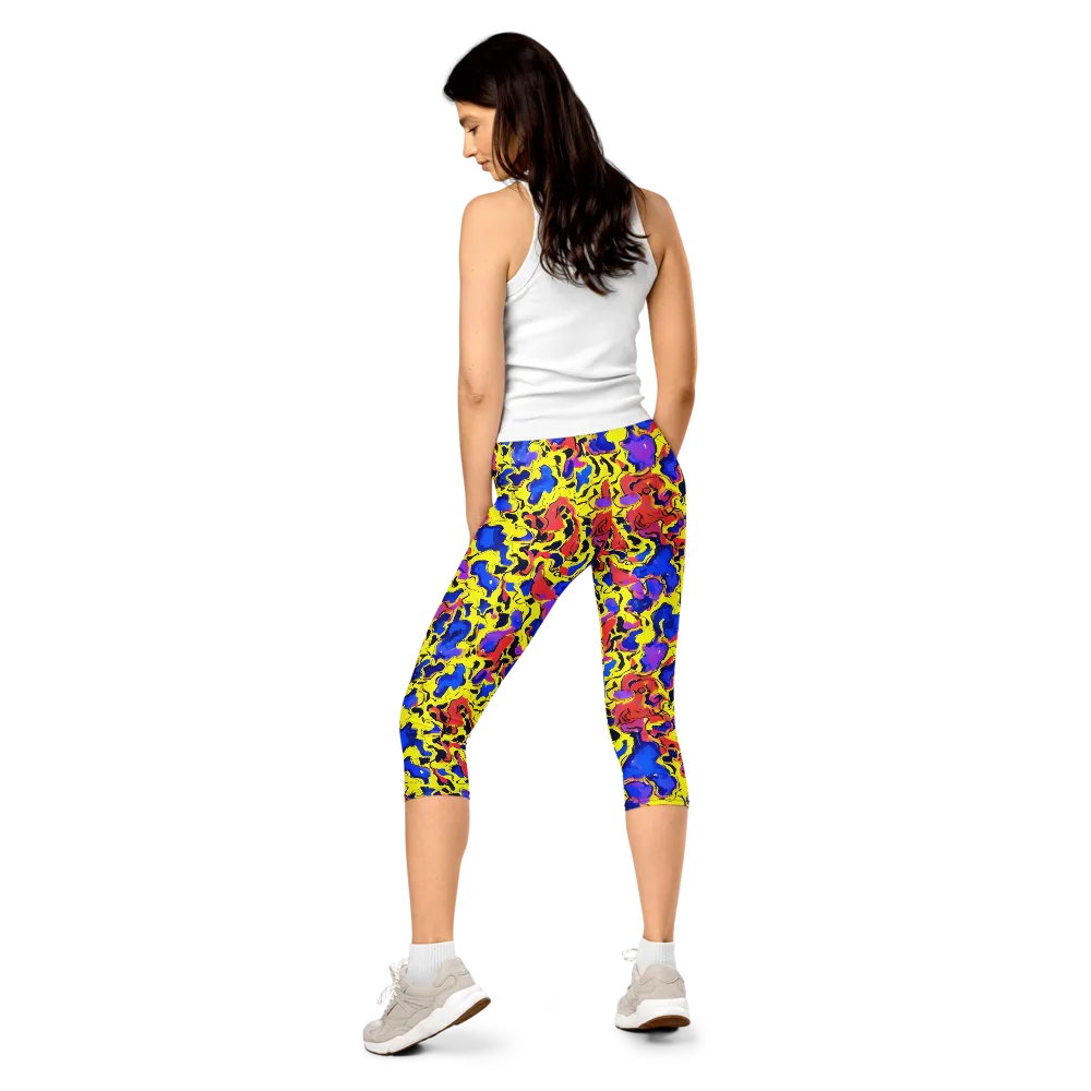 Pop Alchemy on Capri Leggings — Back