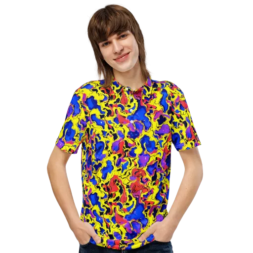 Pop Alchemy on a Men's Slim Fit Polo Shirt
