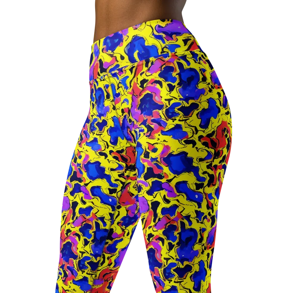 Pop Alchemy on Yoga Leggings — Left Front