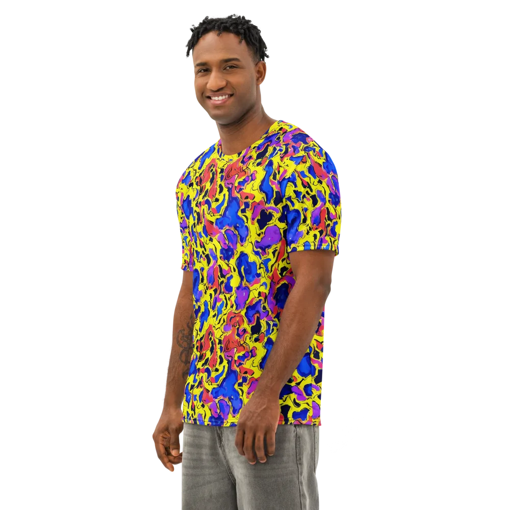 Pop Alchemy on Men's Cotton Crew Neck T-Shirt — Left Front