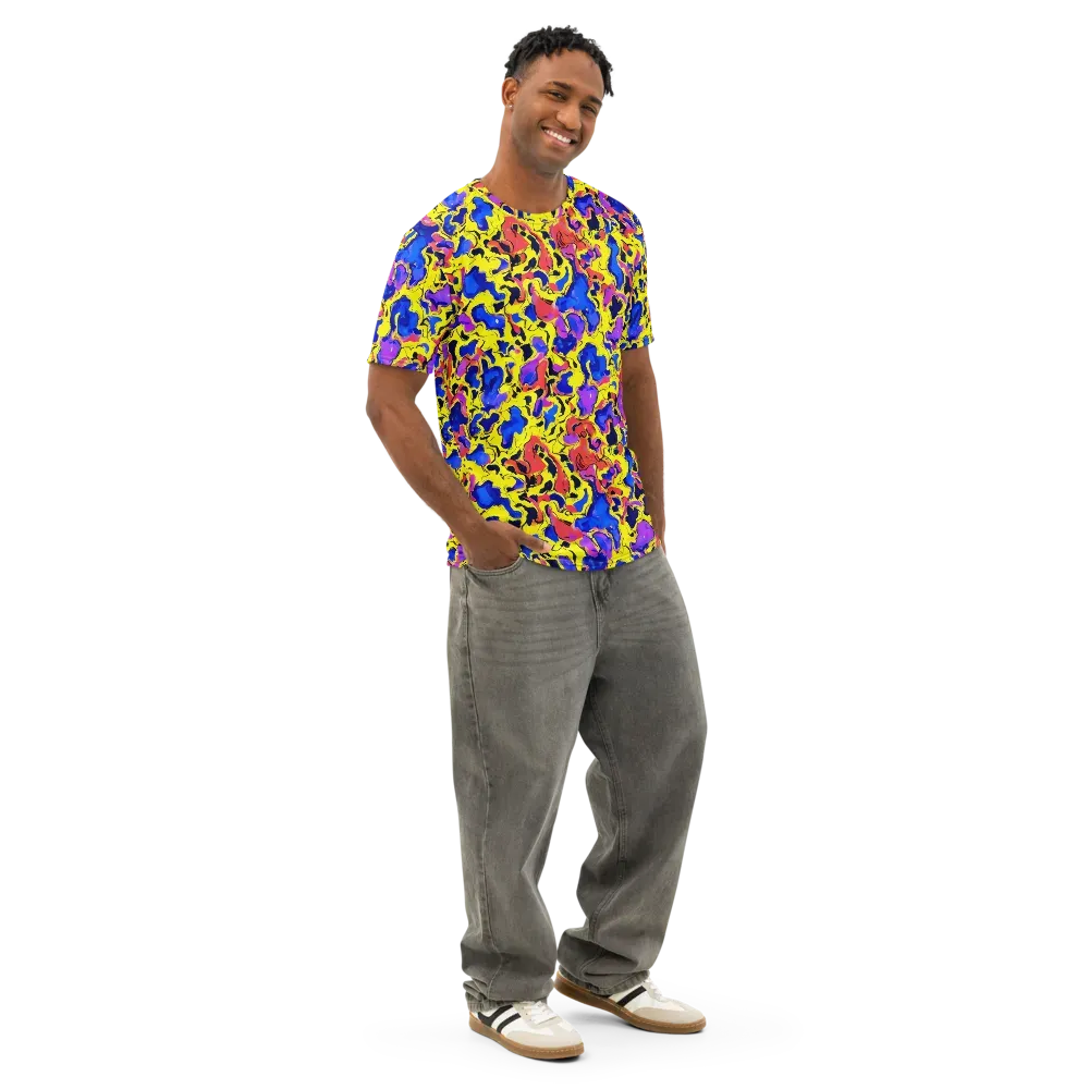 Pop Alchemy on Men's Cotton Crew Neck T-Shirt — Right Front