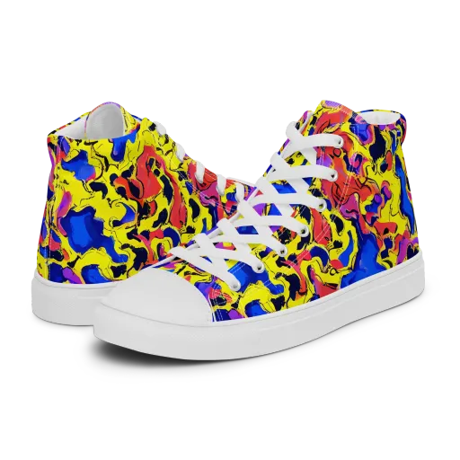 Pop Alchemy on a Men's High Top Canvas Shoes