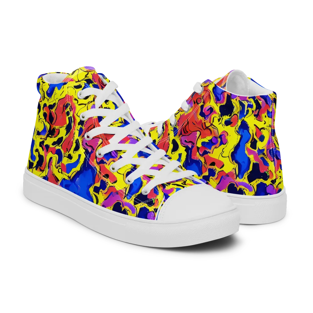 Pop Alchemy on Men's High Top Canvas Shoes — Right