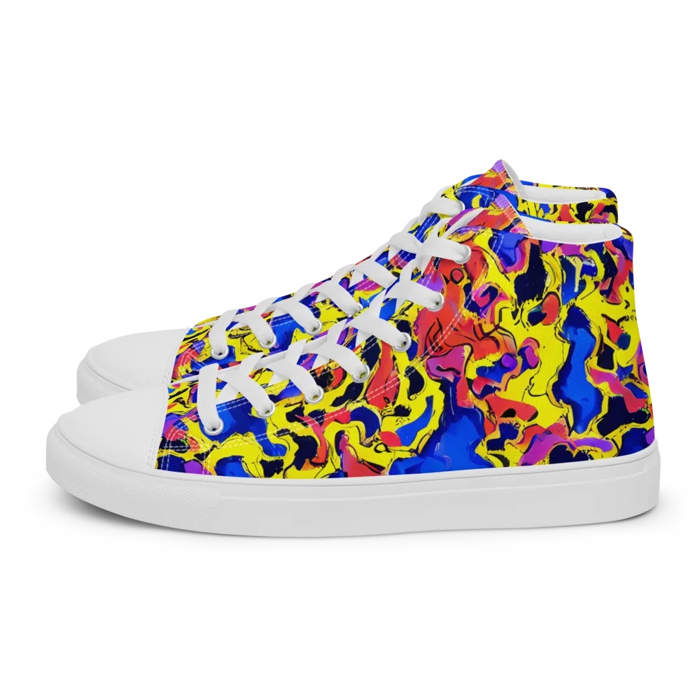 Pop Alchemy on Women's High Top Canvas Shoes — Left