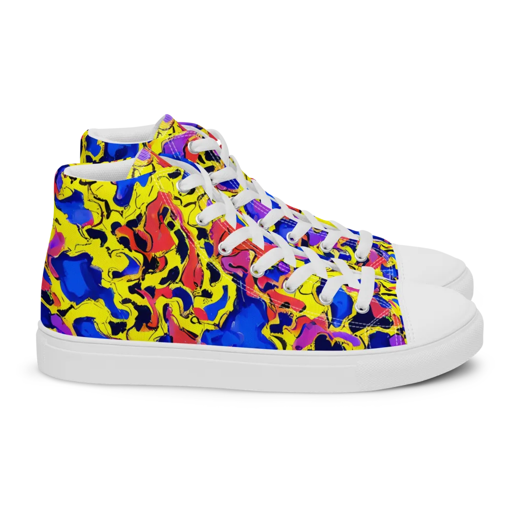Pop Alchemy on Women's High Top Canvas Shoes — Right