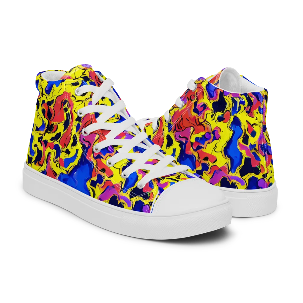 Pop Alchemy on Women's High Top Canvas Shoes — Right
