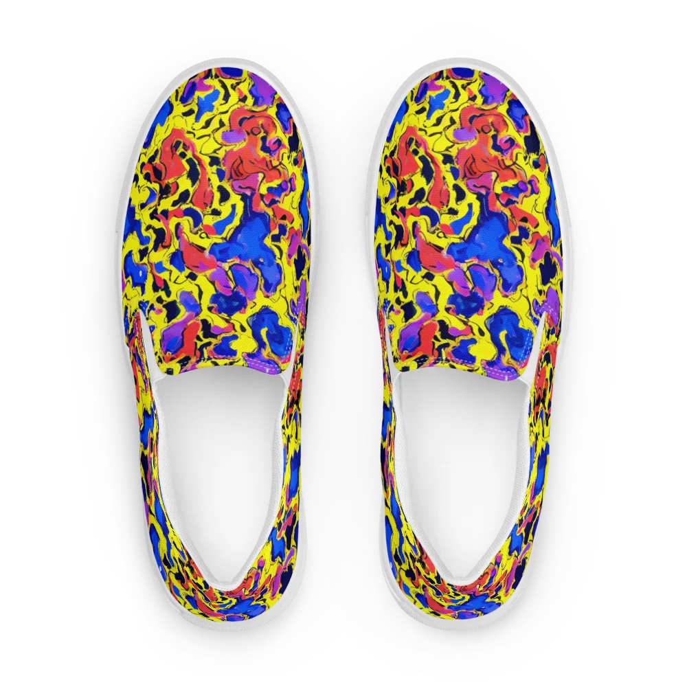 Pop Alchemy on Men's Slip-On Canvas Shoes — Front