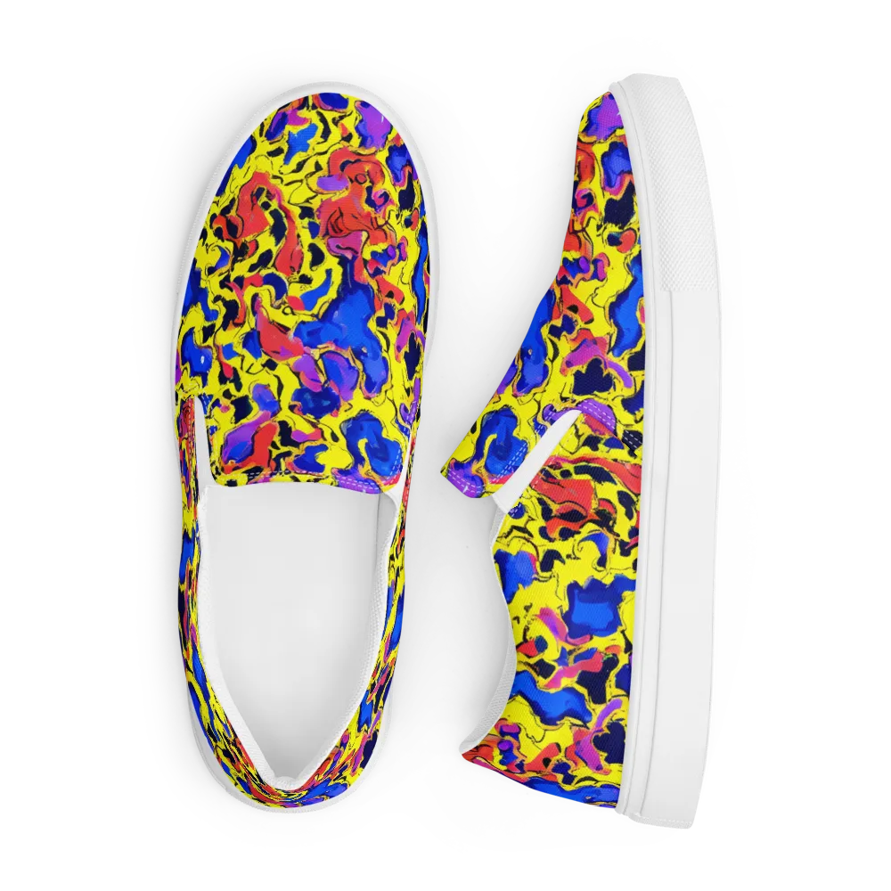 Pop Alchemy on Men's Slip-On Canvas Shoes — Front