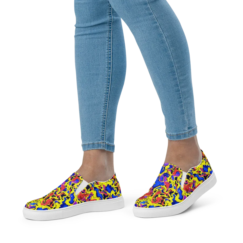 Pop Alchemy on Women's Slip-On Canvas Shoes — Front