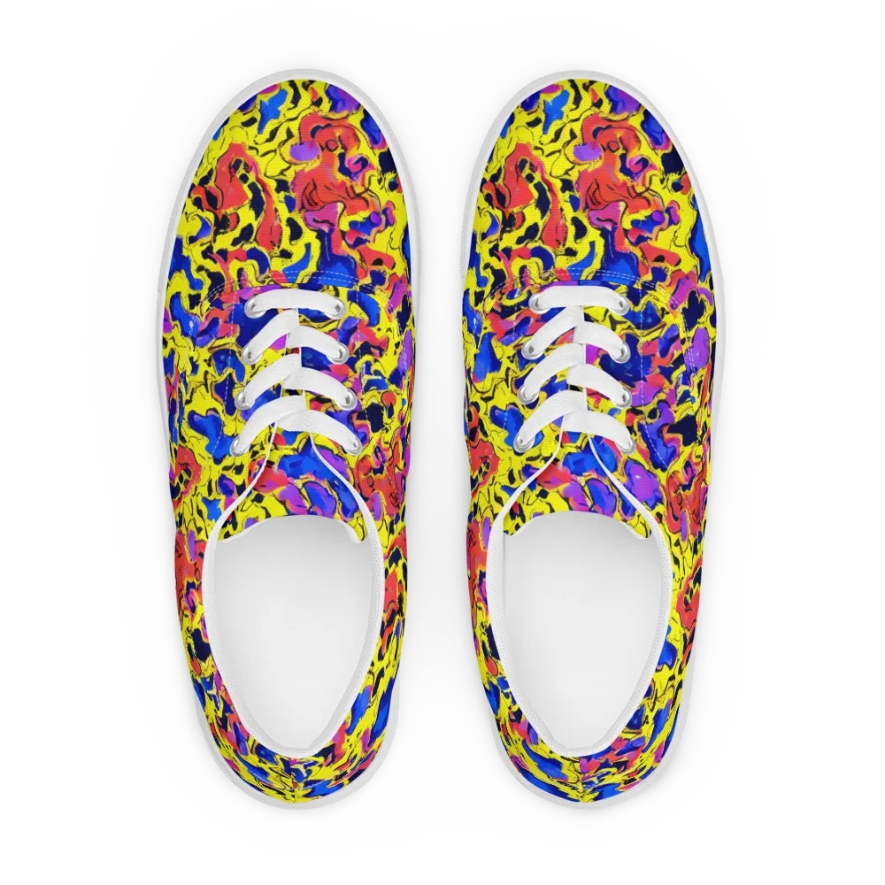 Pop Alchemy on Men's Lace-Up Canvas Shoes — Front