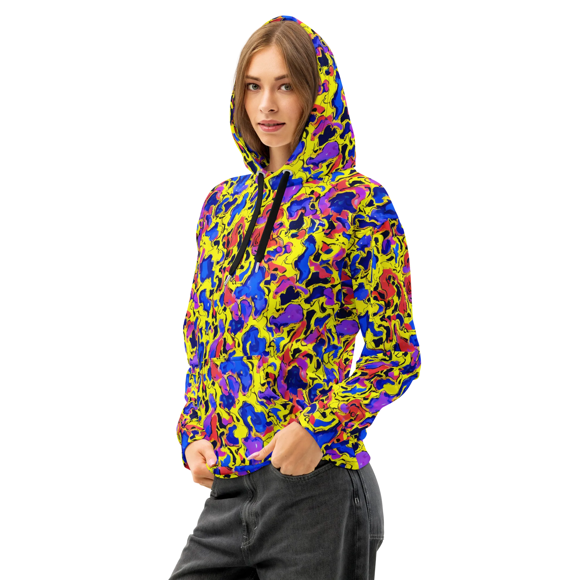 Pop Alchemy on Cotton Hoodie — Left Front