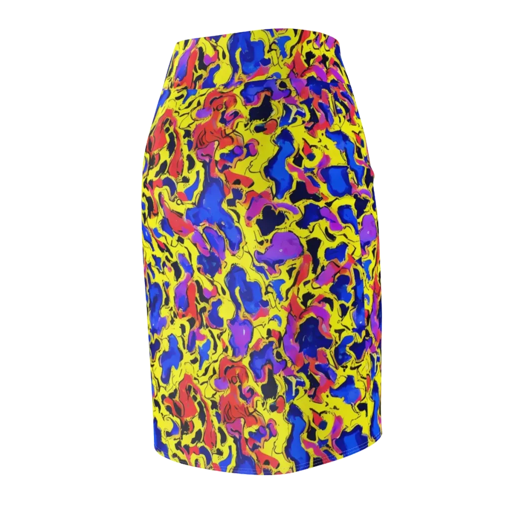Pop Alchemy on Pencil Skirt — Back Side