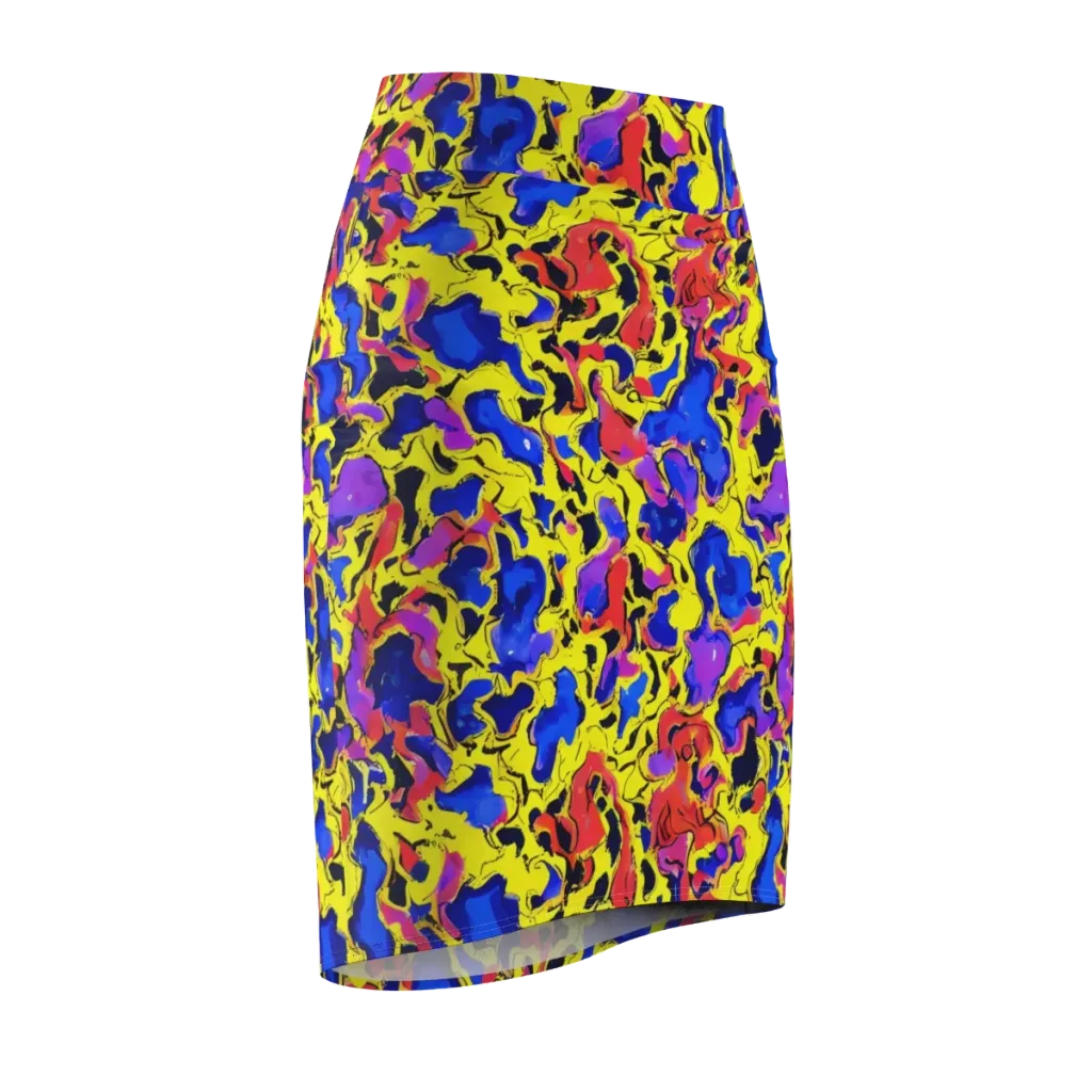 Pop Alchemy on Pencil Skirt — Front Side