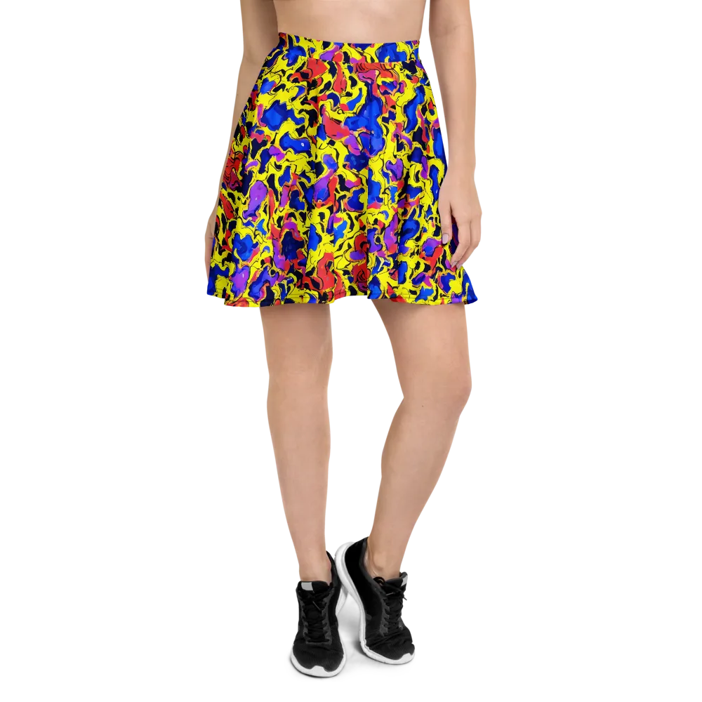 Pop Alchemy on Skater Skirt — Front