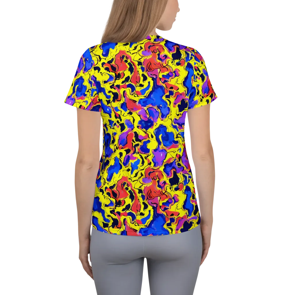 Pop Alchemy on Women's Athletic T-Shirt — Back
