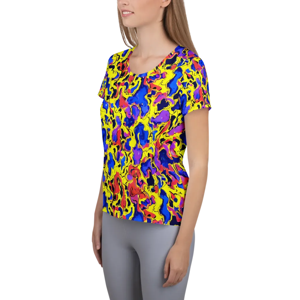 Pop Alchemy on Women's Athletic T-Shirt — Left