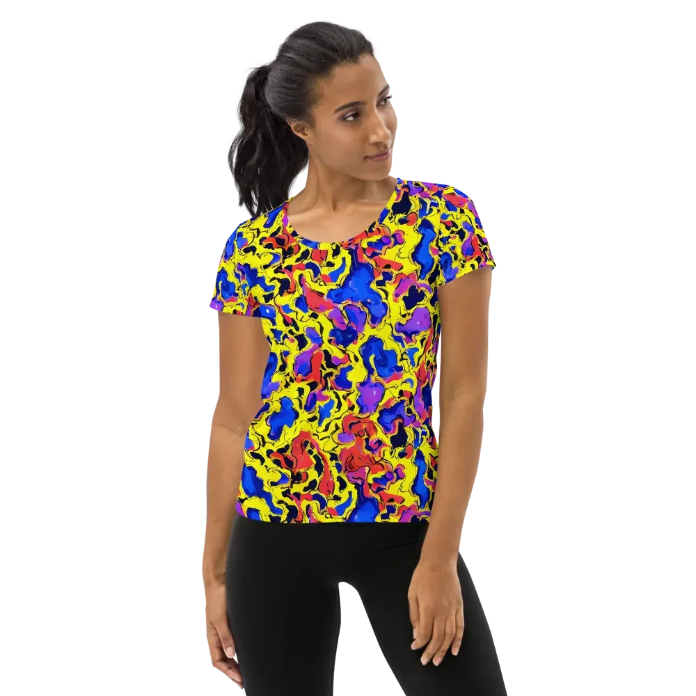 Pop Alchemy on Women's Athletic T-Shirt — Front