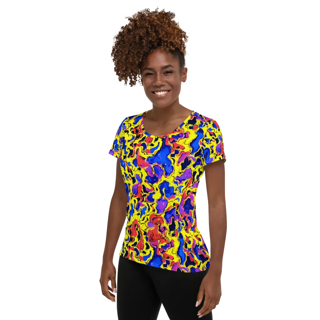 Pop Alchemy on Women's Athletic T-Shirt — Left