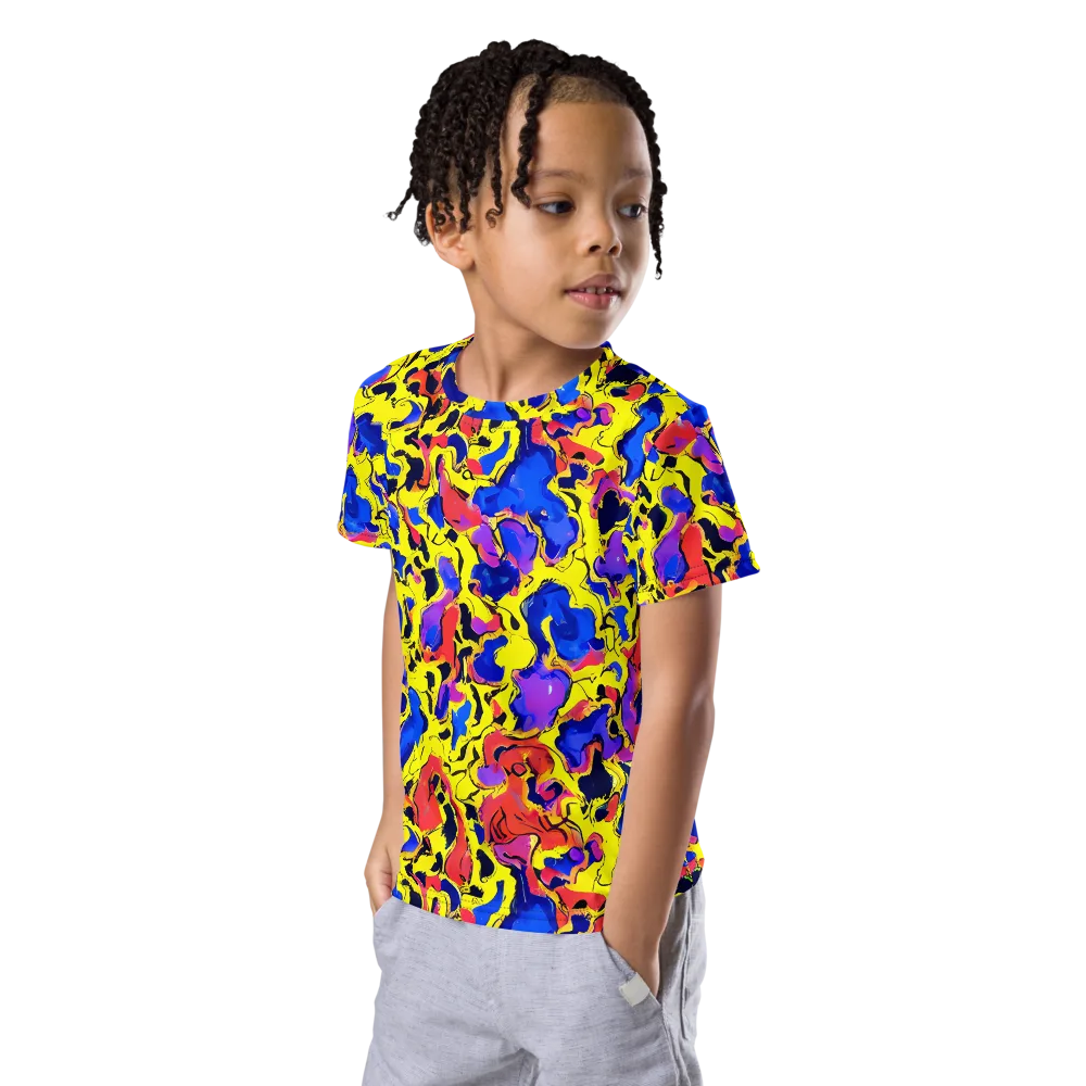 Pop Alchemy on Kids Crew Neck T-Shirt — Left Front