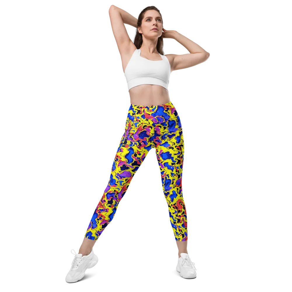Pop Alchemy on Leggings with Pockets — Front