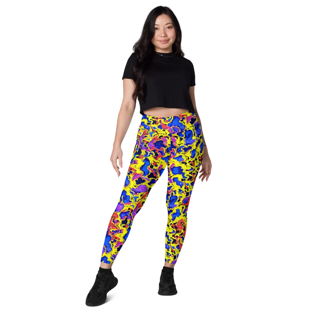Pop Alchemy on Leggings with Pockets — Front