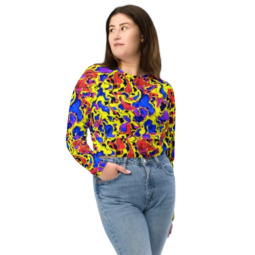 Pop Alchemy on a Long Sleeve Crop Top