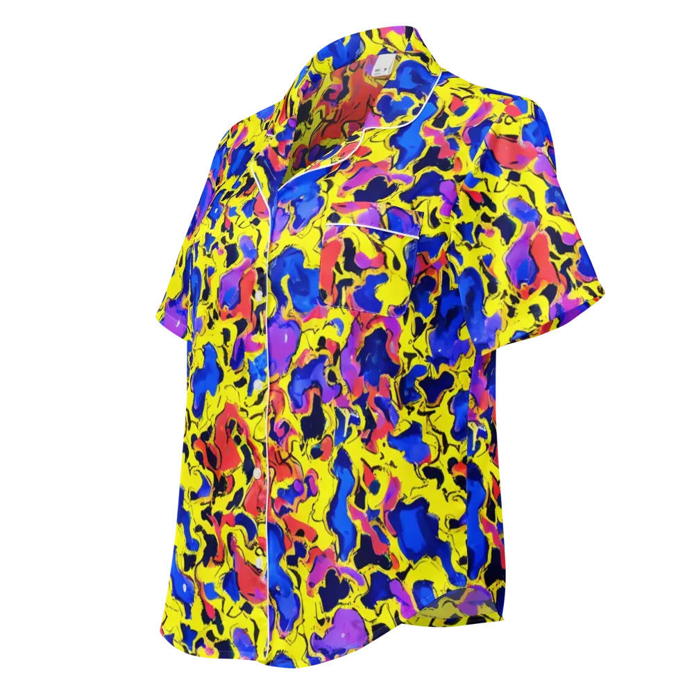 Pop Alchemy on Women's Short Sleeve Pajama Top — Left Front