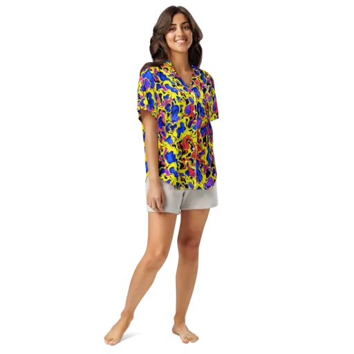 Pop Alchemy on a Women's Short Sleeve Pajama Top