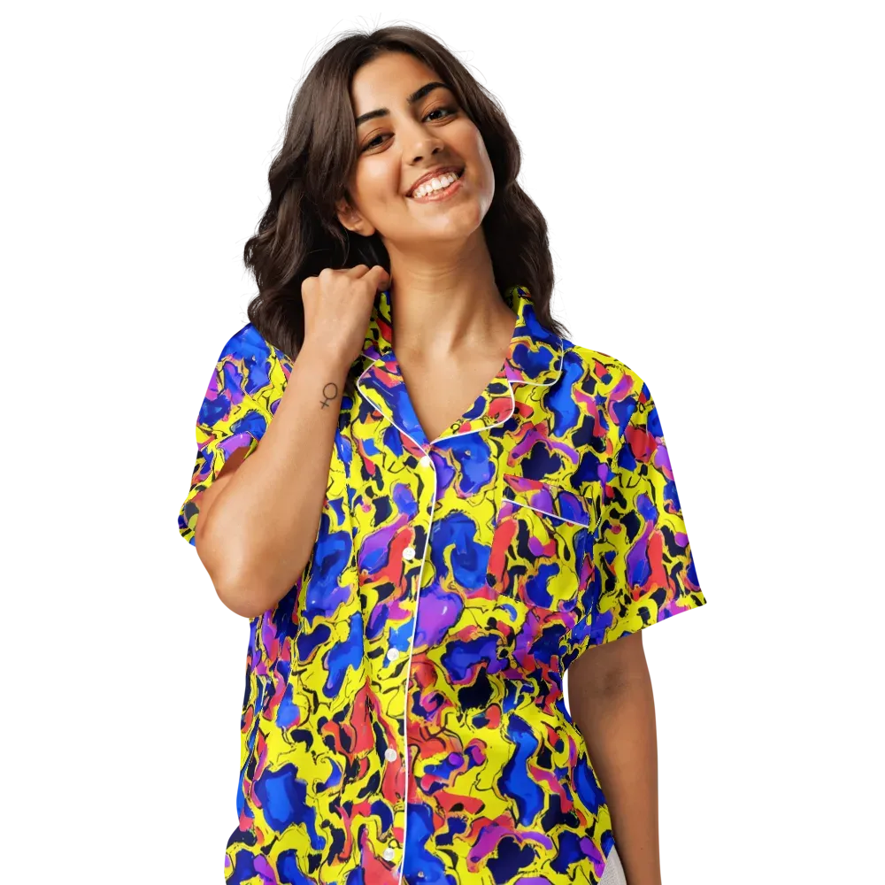 Pop Alchemy on Women's Short Sleeve Pajama Top — Front