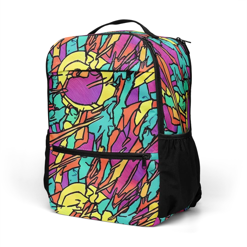 Kaleidoscope Crash on Utility Backpack — Left Front