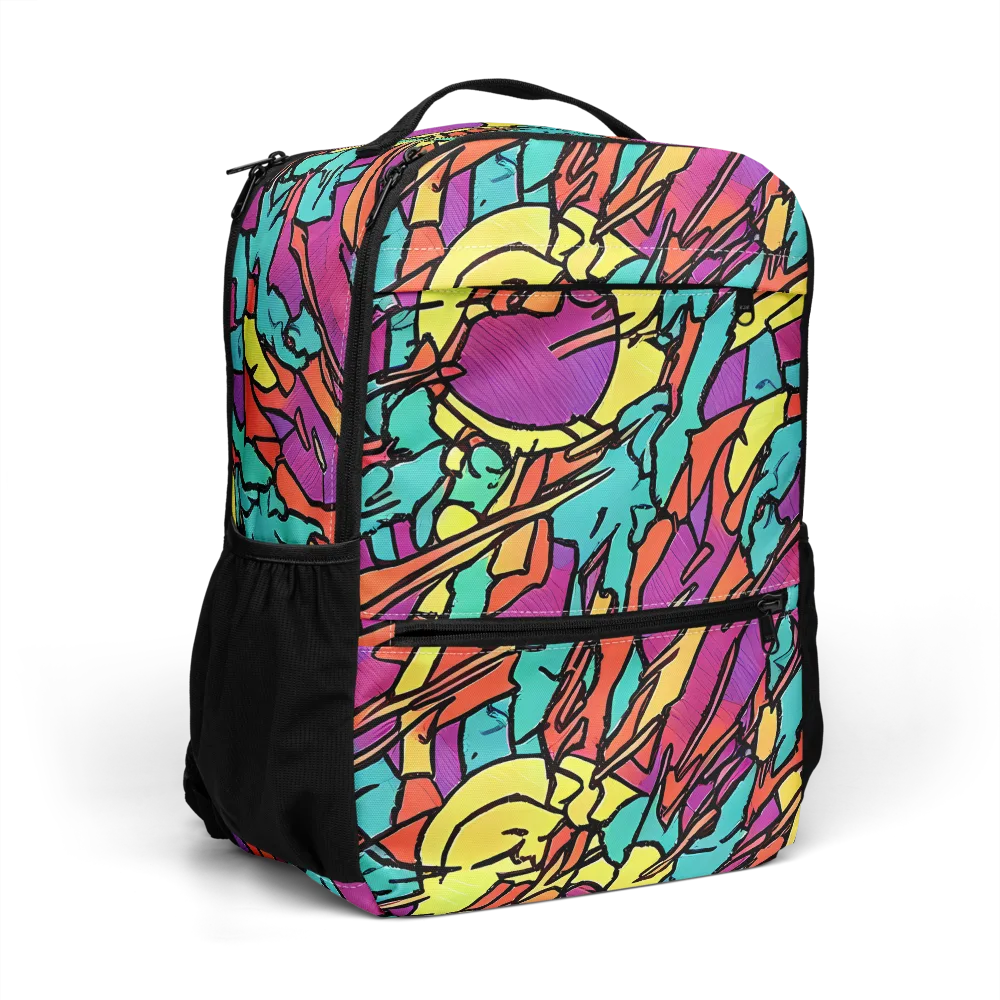 Kaleidoscope Crash on Utility Backpack — Right Front